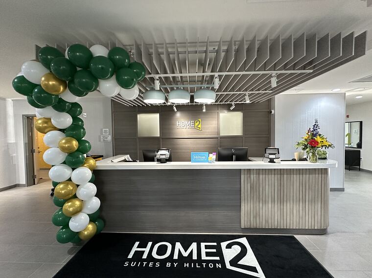 Hotel reception desk