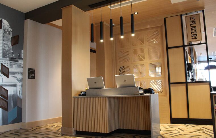 Hotel reception desk