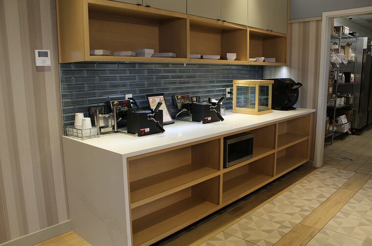 Market servery counter